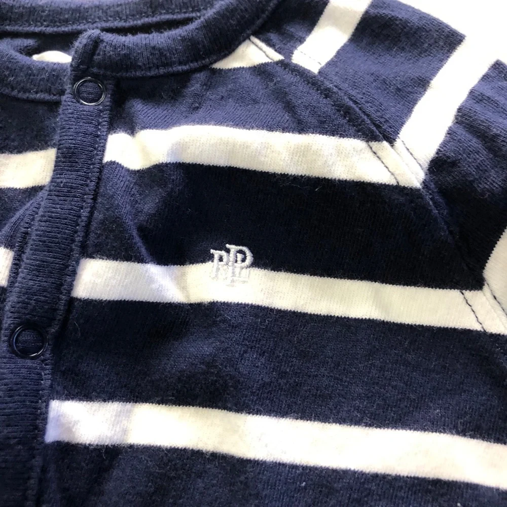 Ralph Lauren navy blue striped one piece